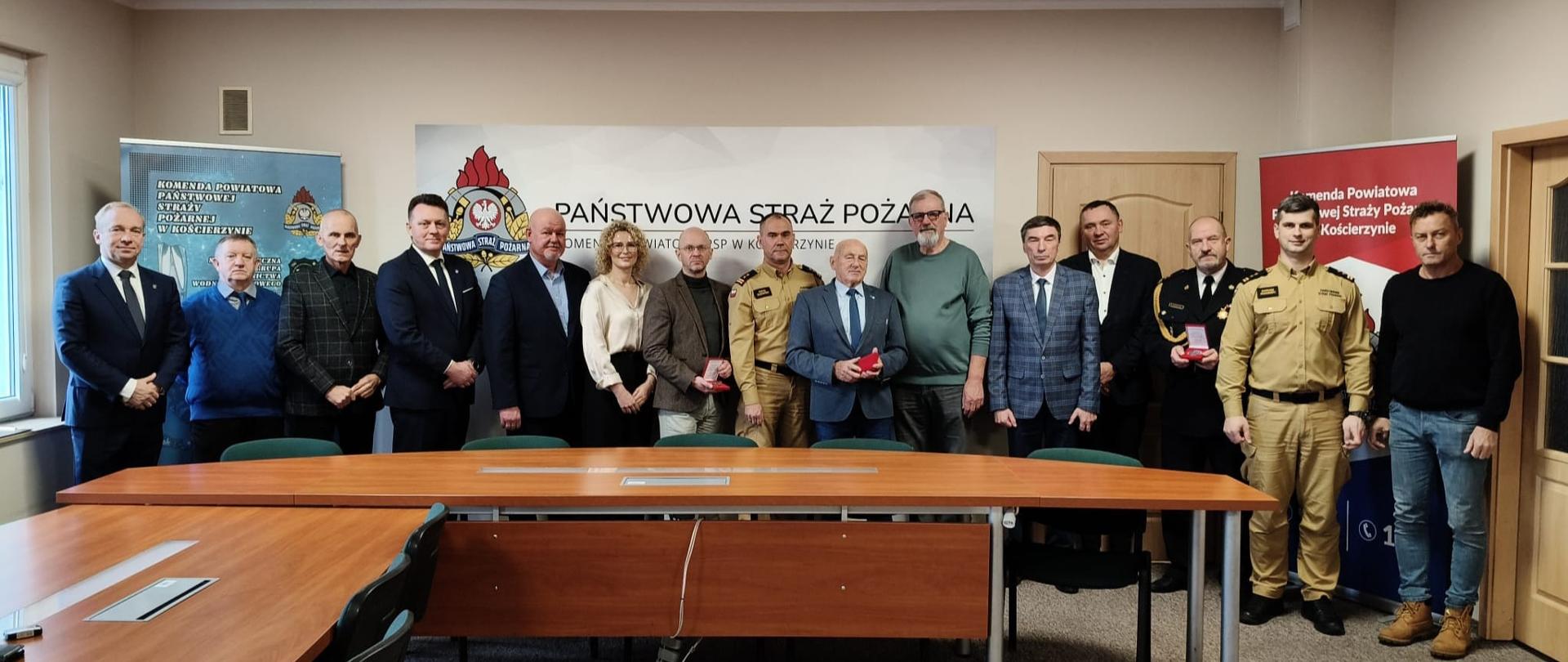 Uroczyste spotkanie w Komendzie Powiatowej PSP w Kościerzynie