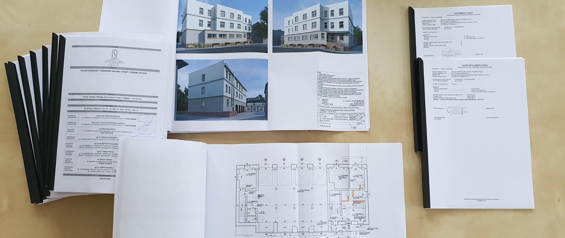 Zdjęcie przedstawia projekt przebudowy wnętrza budynku głównego JRG