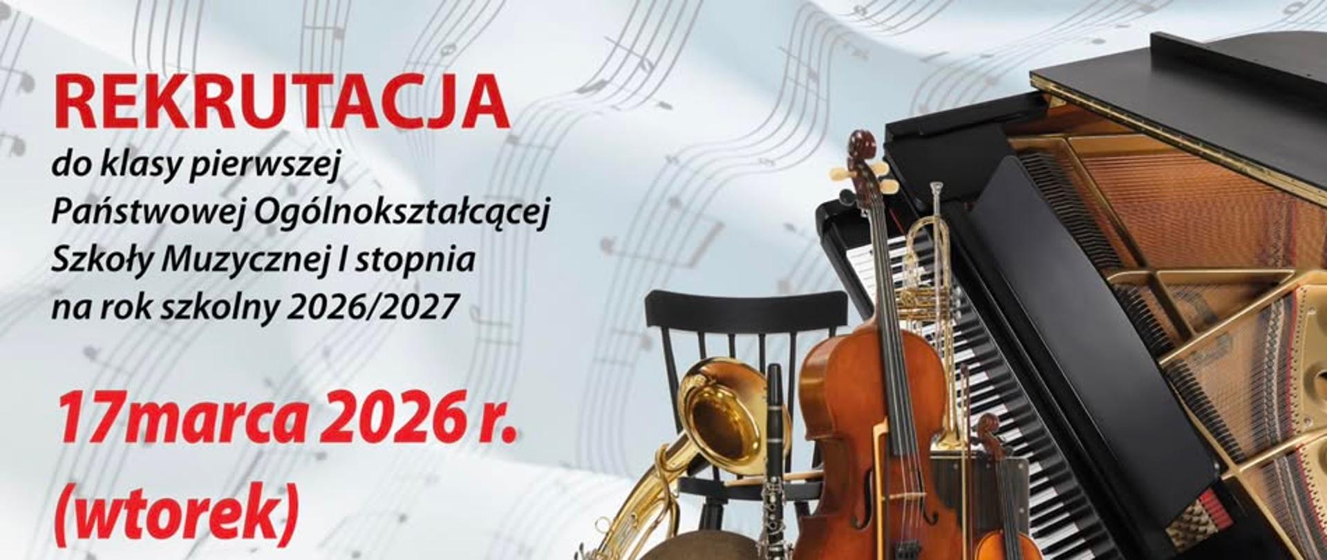 na jasnym tle informacje dotyczące rekrutacji