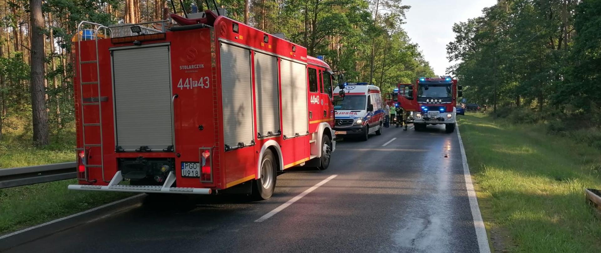 Wypadek w okolicach Aleksandrowa