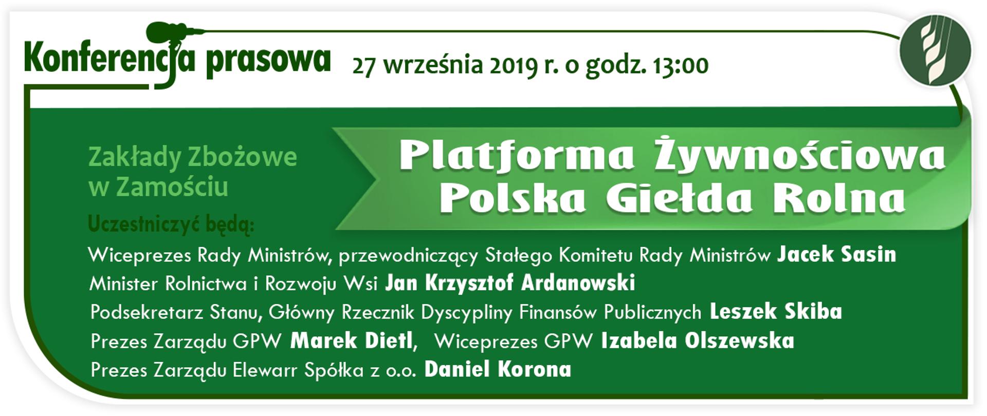 Infografika - zaproszenie na konferencję prasową