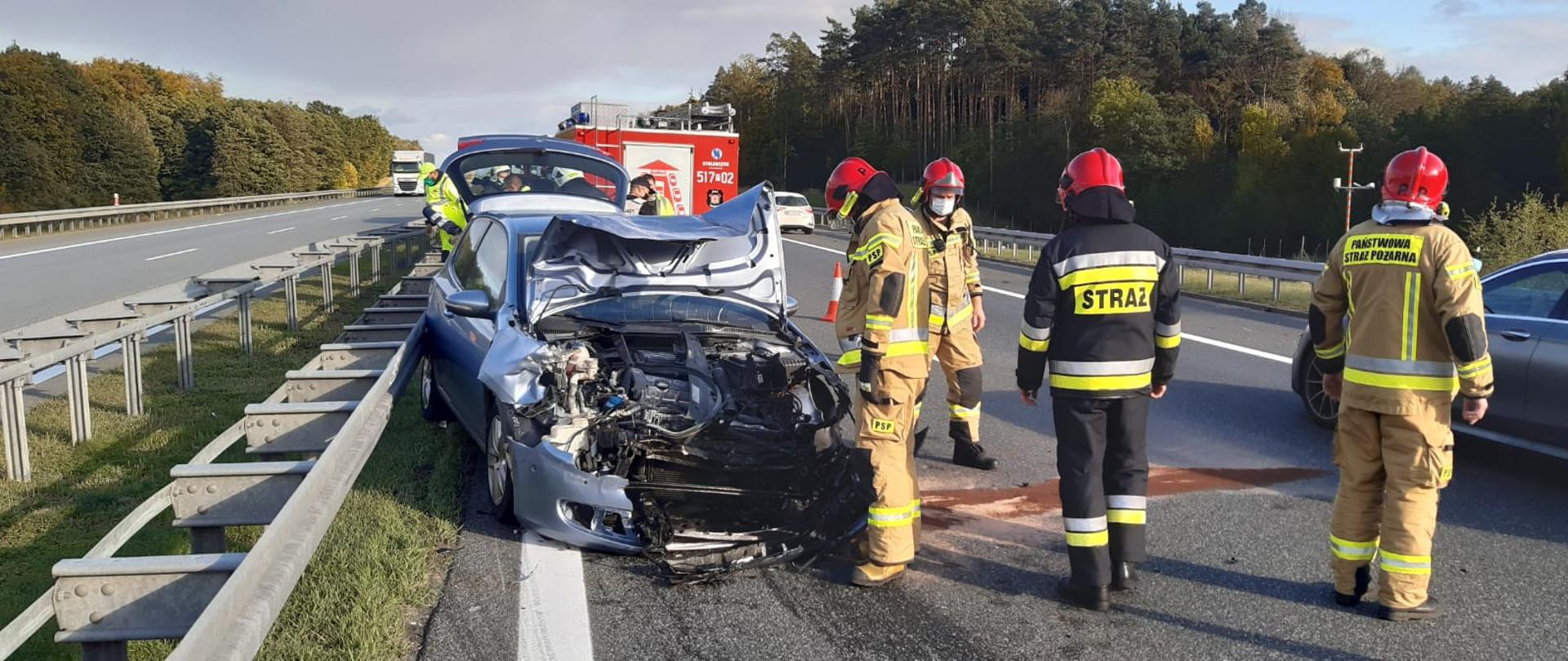 Zdarzenie na A2 podczas prac drogowych