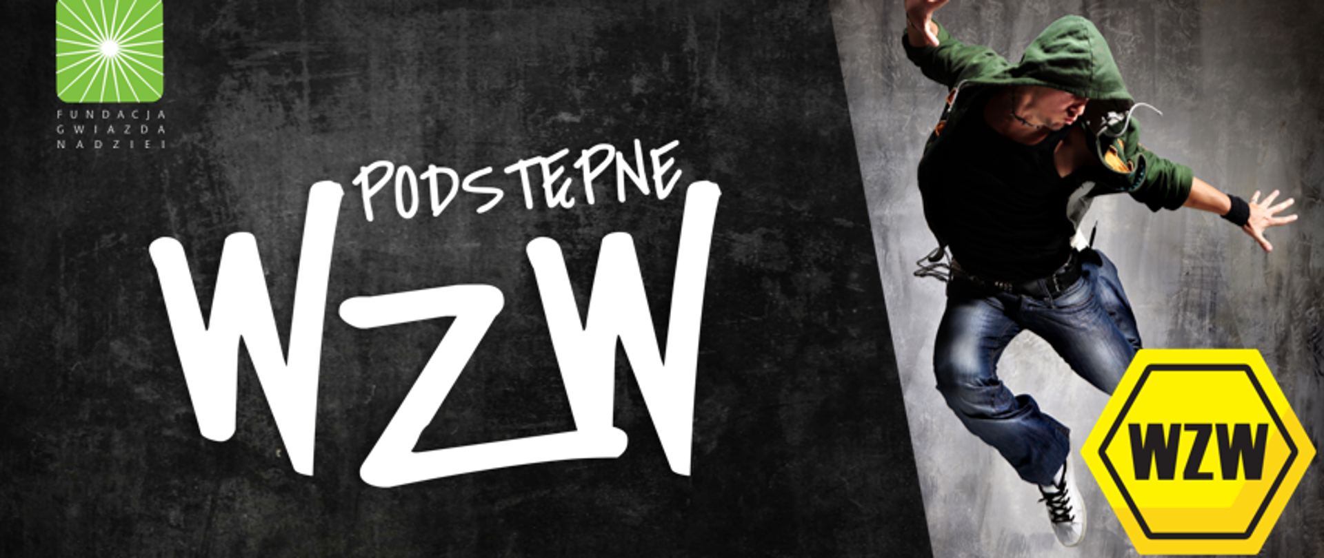 Grafika przedstawia napis Podstępne WZW.