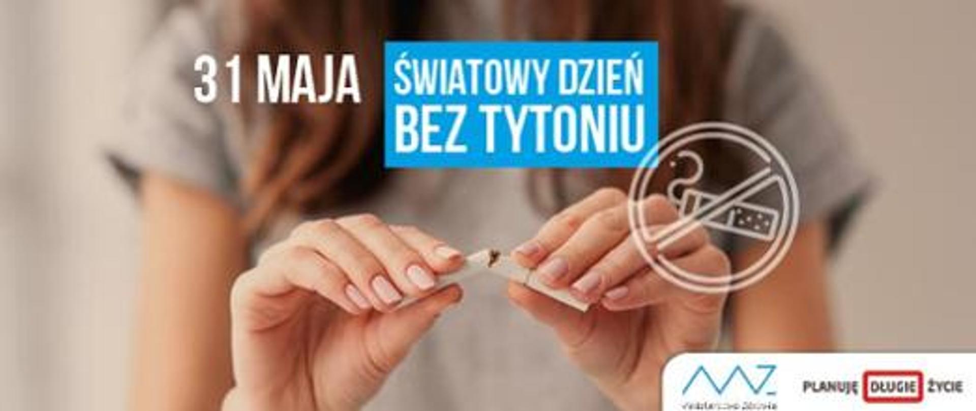 Banner Światowego Dnia Bez Tytoniu