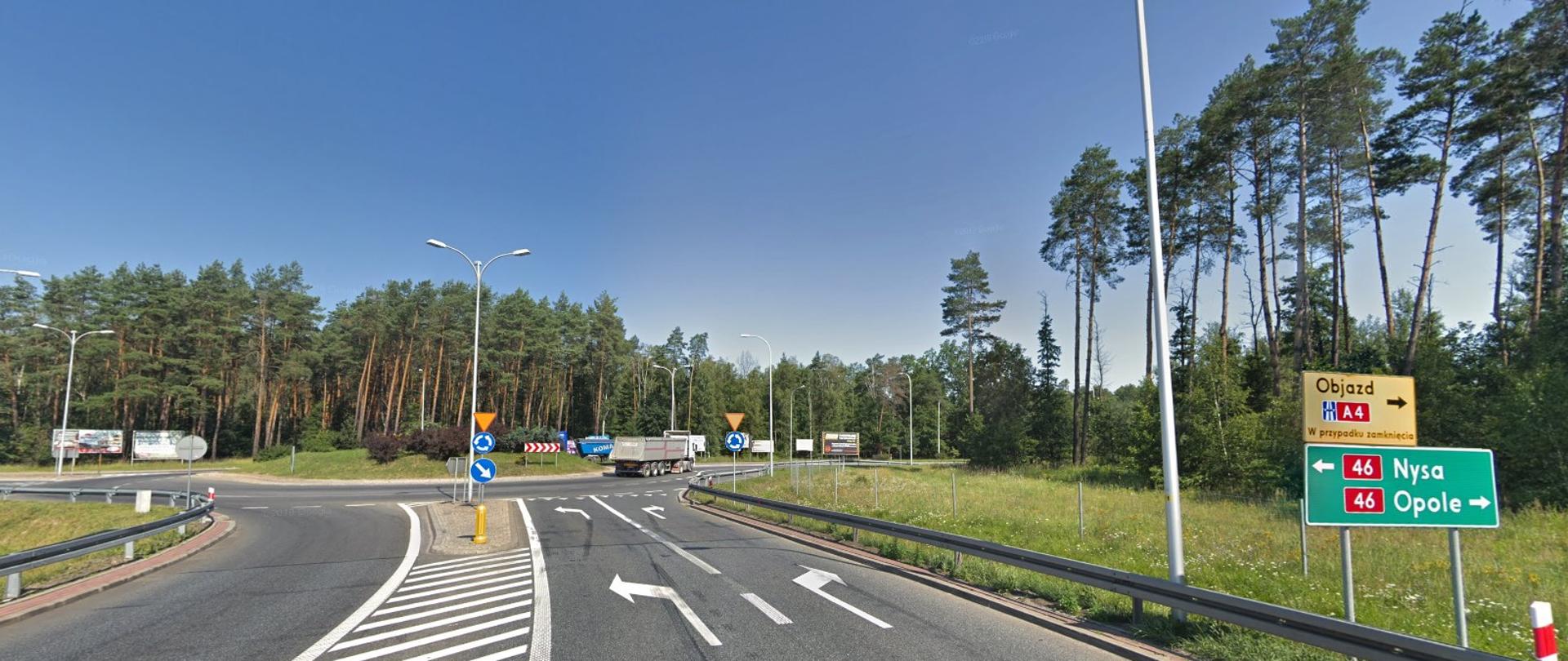 Fragment DK46 na odc. Niemodlin - Dąbrowa