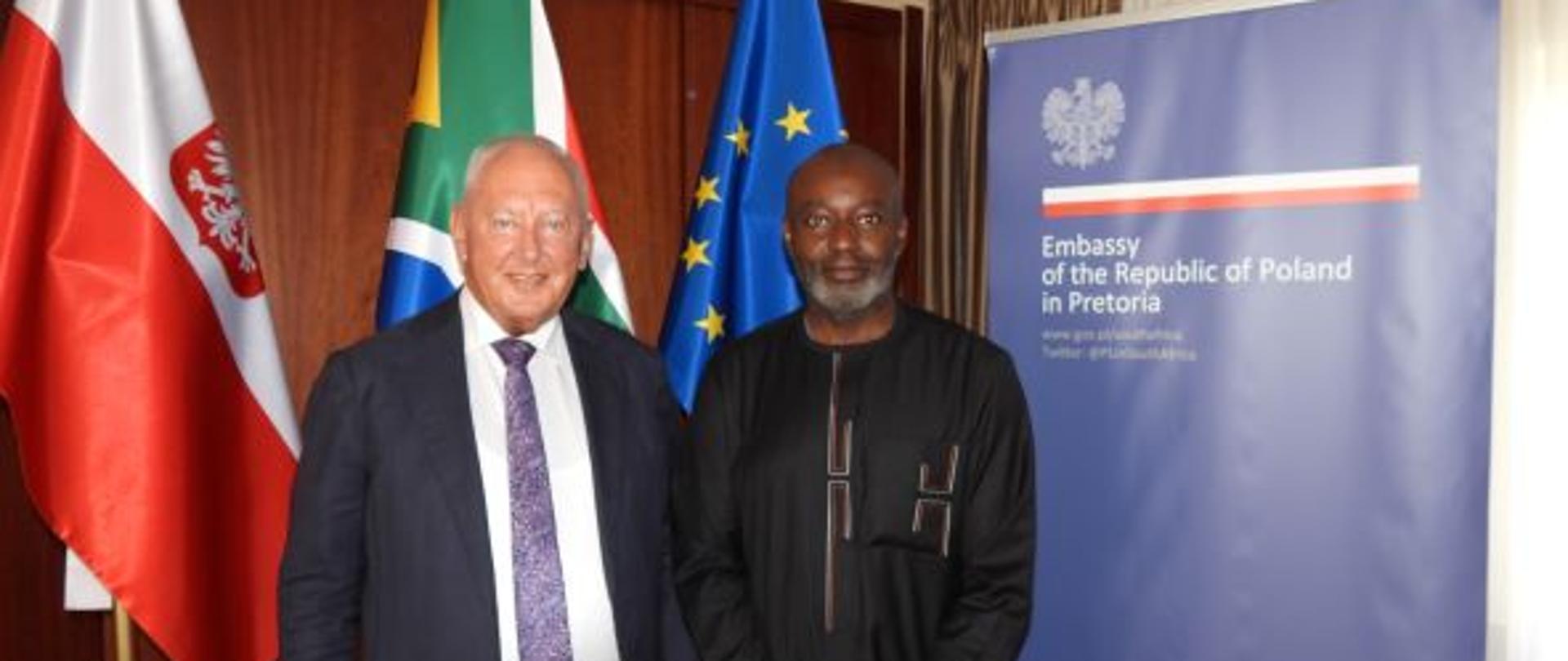 Ambassador Andrzej Kanthak meets with Nelson Muffuh 