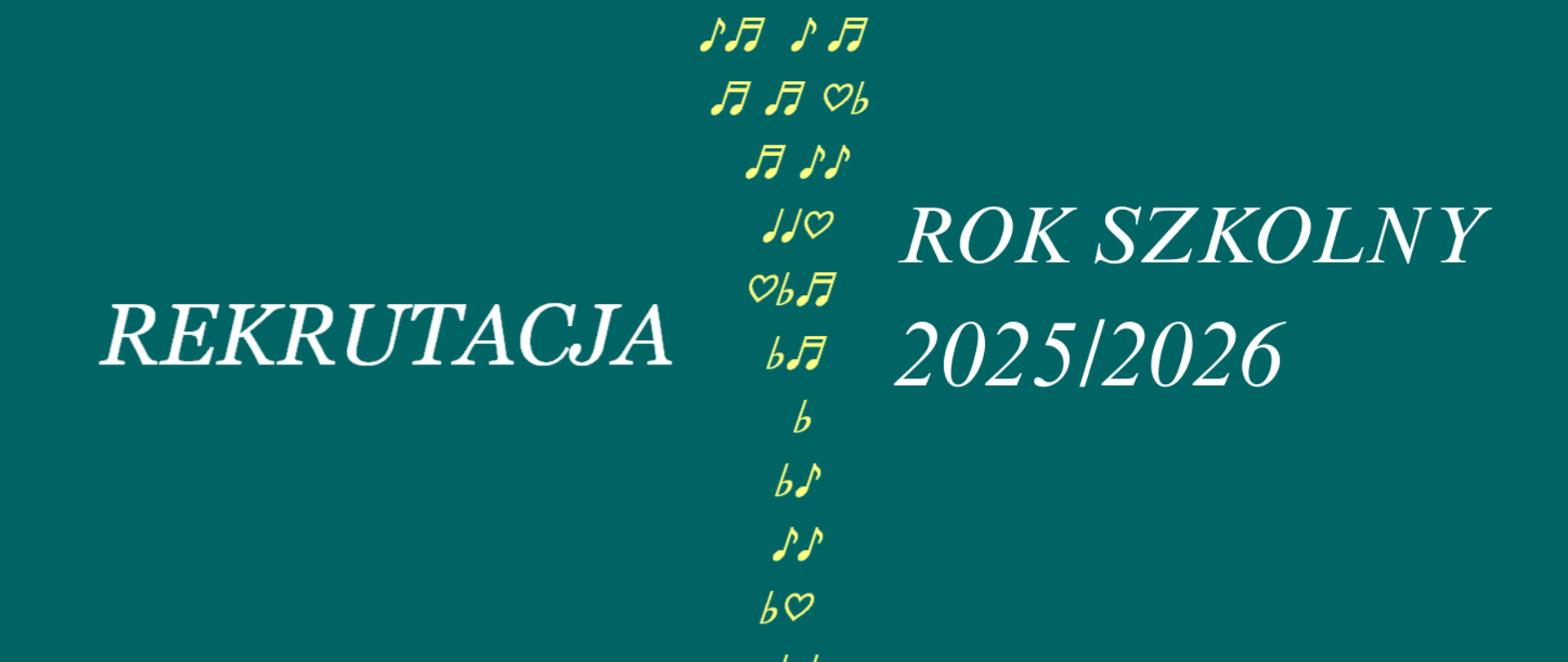 Na niebieskim tle napis rekrutacja 2025 2026