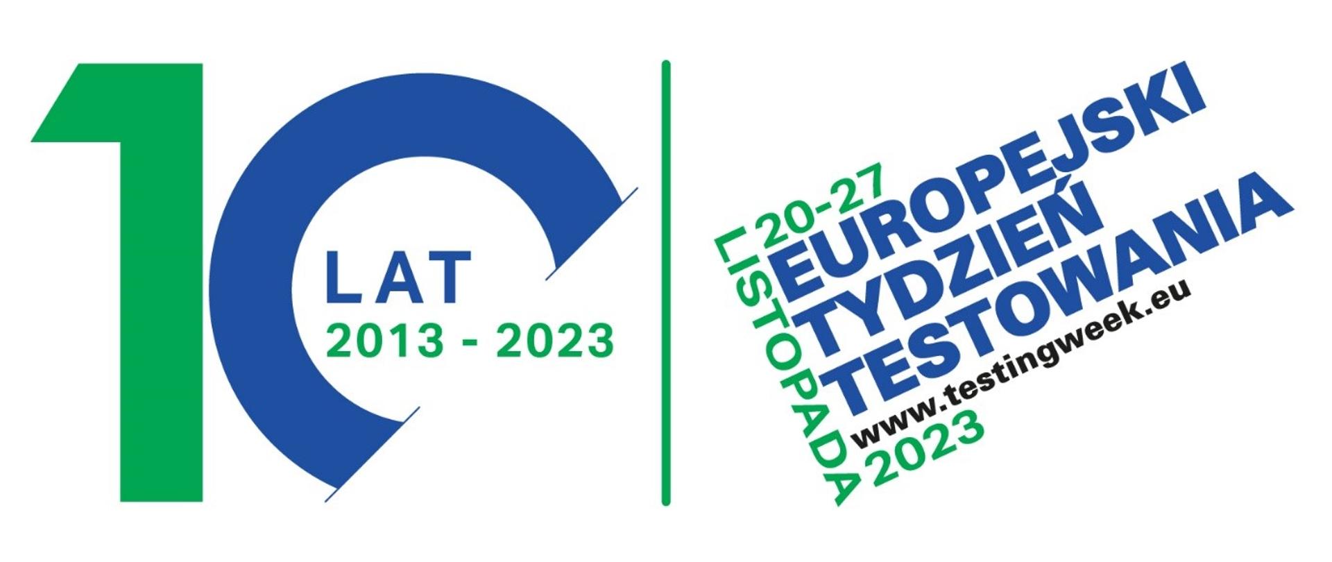 Napis Europejski Tydzień testowania 20-27 listopada 2023