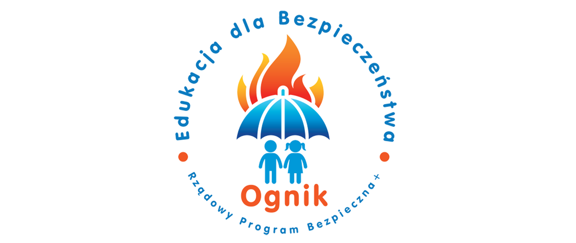 Logo Rządowego Programu Bezpieczna+ Edukacja dla Bezpieczeństwa Ognik