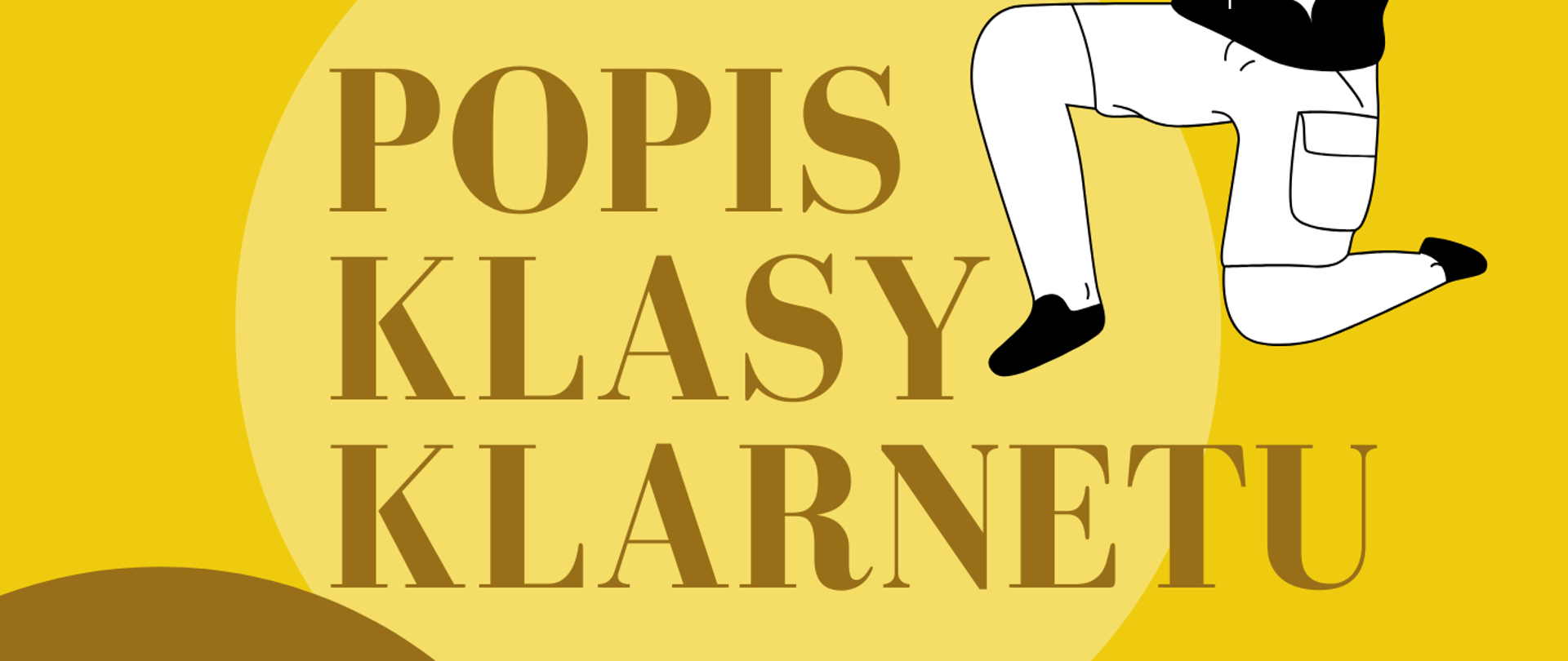 Na żółtym tle znajdują się informacje dotyczące wydarzenia.