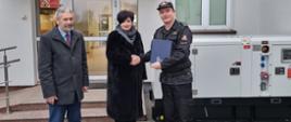 Nowy agregat prądotwórczy dla Komendy Powiatowej PSP w Ciechanowie