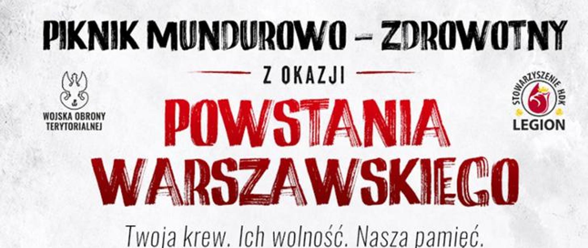Piknik Mundurowo-Zdrowotny na PGE Narodowym z okazji Powstania Warszawskiego