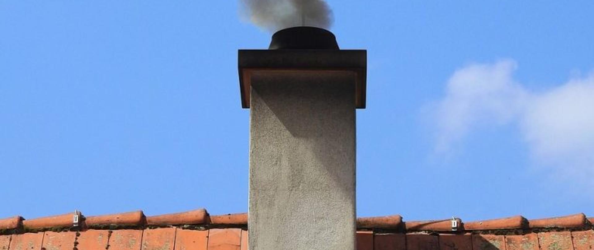 Zdjęcie komina na dachu