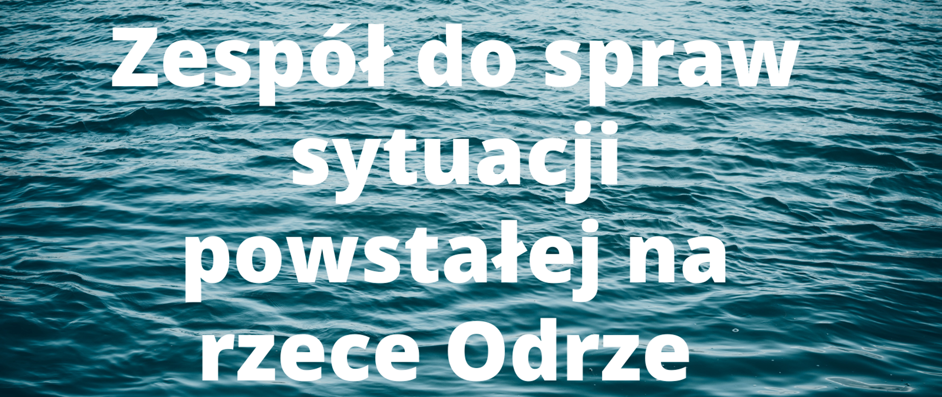 Zespół do spraw sytuacji powstałej na rzece Odrze 