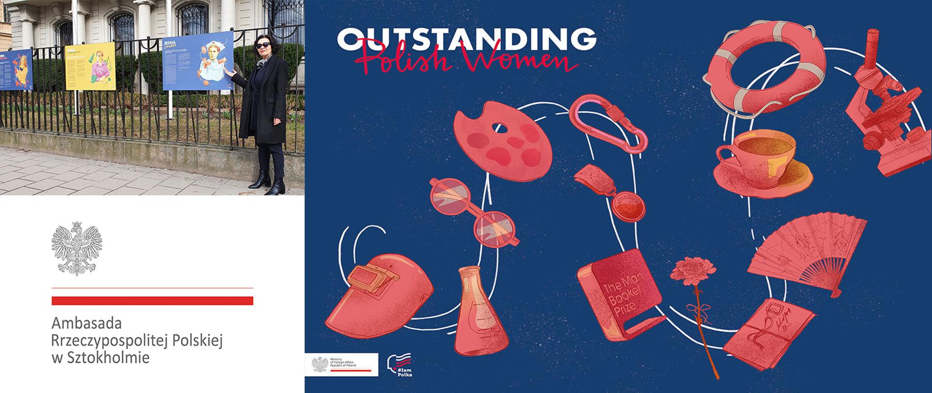 Banner na otwarcie wystawy Outstanding Polish Women