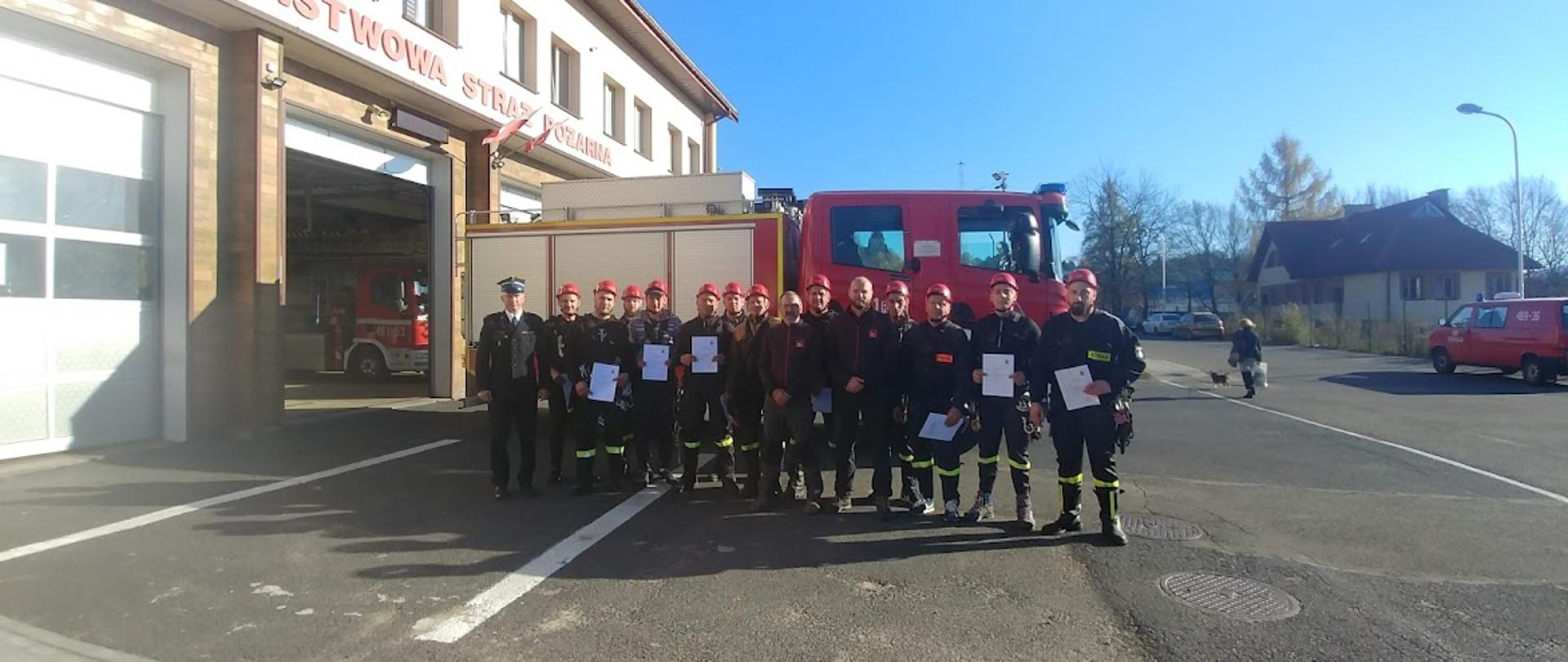 Podsumowanie szkolenia z ratownictwa wysokościowego realizowanego przez KSRG w zakresie podstawowym