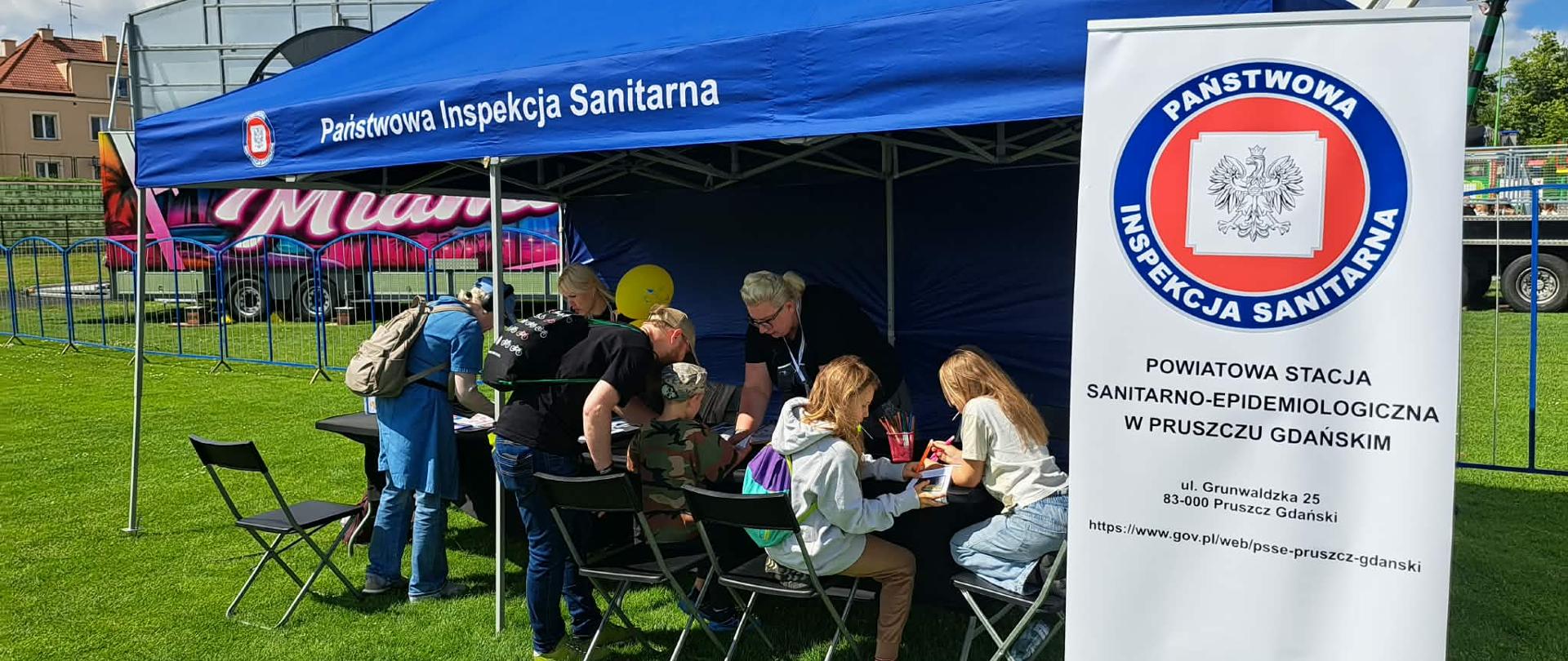 Powiatowej Stacji Sanitarno–Epidemiologicznej w Pruszczu Gdańskim w trakcie „XXXV Dni Pruszcza” 