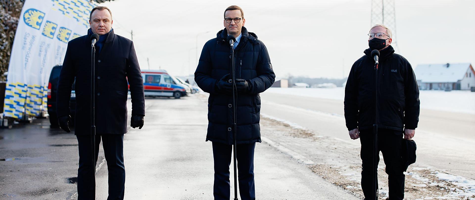 Konferencja prasowa z udziałem premiera.