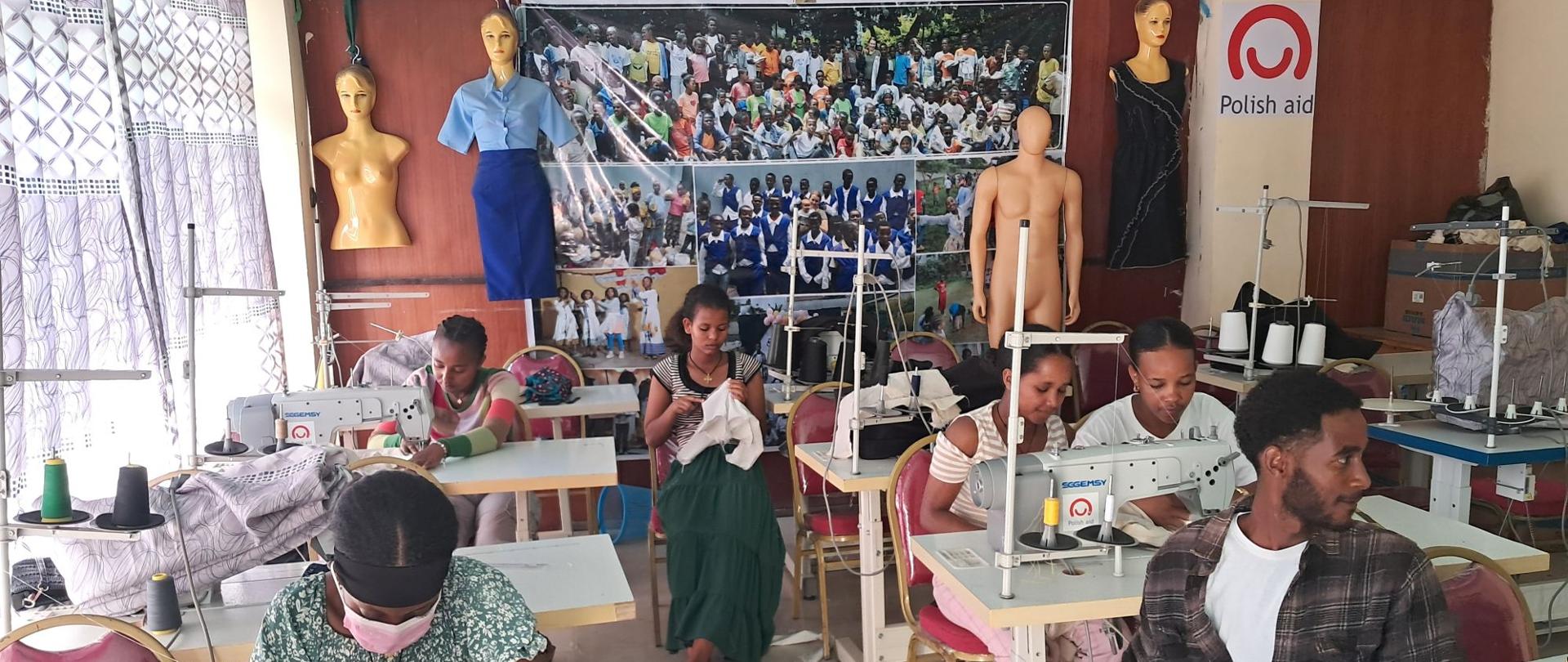 Tailor's workshop in Ethiopia