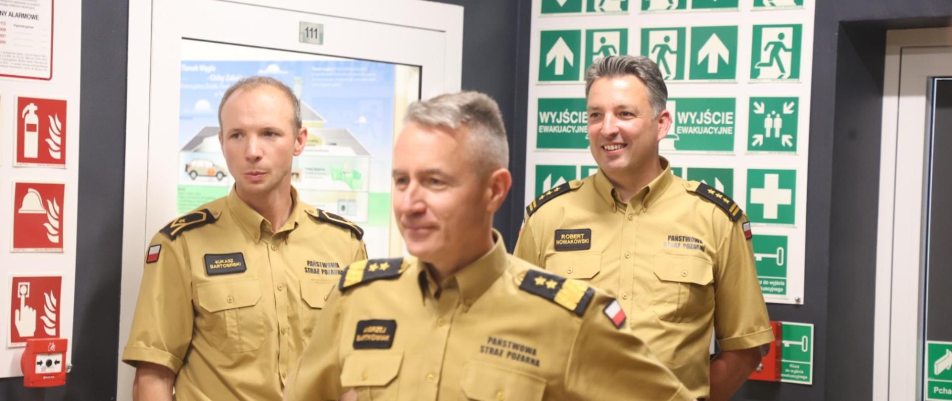 Wizyta Komendanta Głównego PSP gen. brygadiera Andrzeja Bartkowiaka w KP PSP w Powiecie Warszawskim Zachodnim oraz JRG w Błoniu 