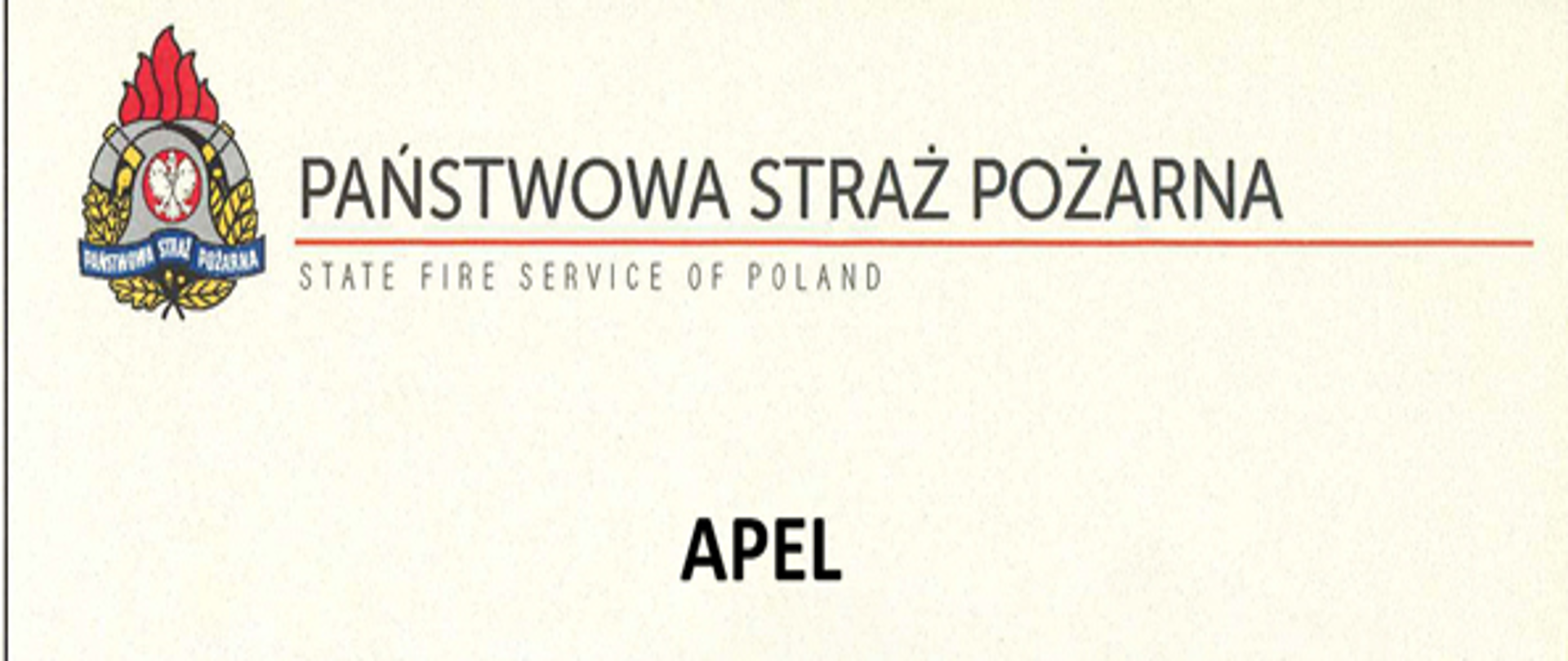APEL KOMENDANTA GŁÓWNEGO PSP O ODDAWANIE OSOCZA