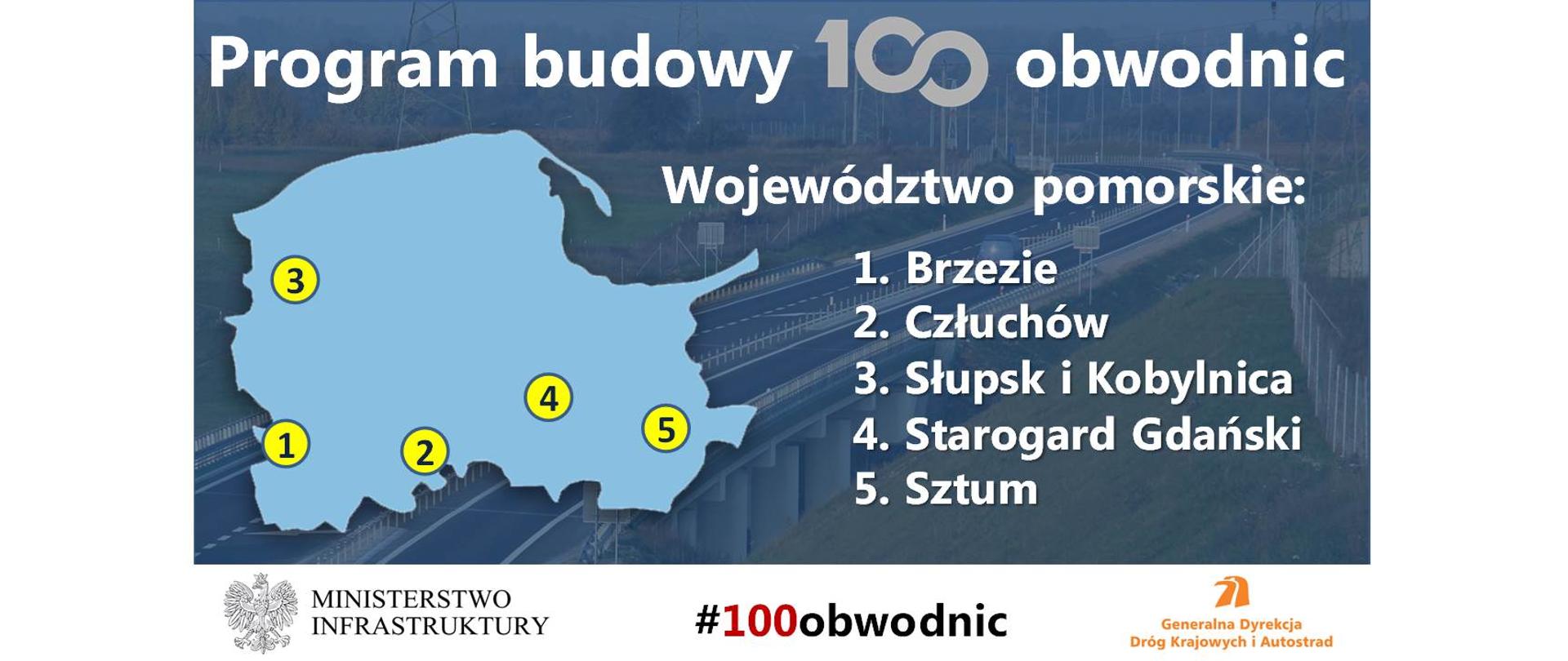 Województwo pomorskie - 100 obwodnic
