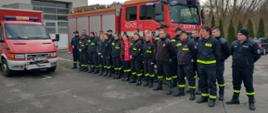 Szkolenie kierującego działaniem ratowniczym dla strażaków ratowników OSP. Kadra dowódcza OSP po uzyskaniu pozytywnego wyniku egzaminu kończącego szkolenie. 