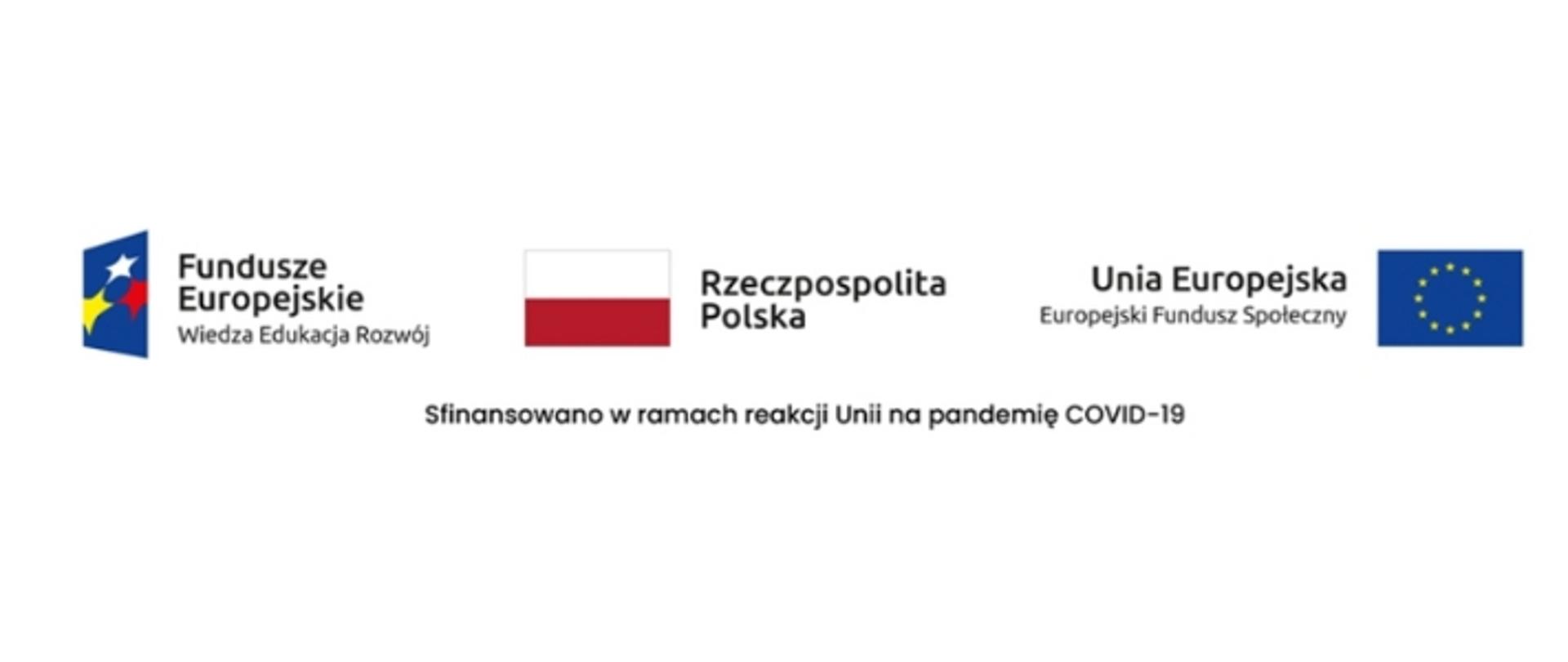 Powiatowa Stacja Sanitarno-Epidemiologiczna w Mrągowie jest beneficjentem projektu pn. „Wzmocnienie nadzoru sanitarno-epidemiologicznego Polski” realizowanego w ramach Działania 7.1 Oś priorytetowa VII Wsparcie REACT-EU dla obszaru zdrowia Programu Operacyjnego Wiedza Edukacja Rozwój 2014-2020 współfinansowanego ze środków Europejskiego Funduszu Społecznego w ramach reakcji Unii na pandemię COVID-19.