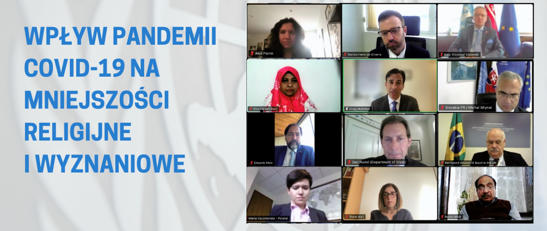 Wpływ pandemii COVID-19 na mniejszości religijne i wyznaniowe – wydarzenie online 