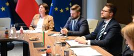 Spotkanie ministry klimatu i środowiska Pauliny Hennig-Kloski i wiceministra Krzysztofa Bolesty z ministrem energii Litwy Lukasem Savickasem
