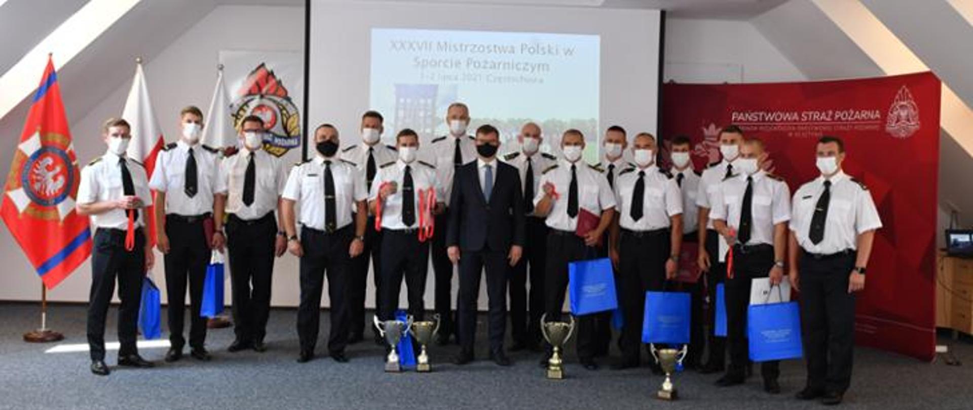 Spotkanie z medalistami XXXVII Mistrzostw Polski w sporcie pożarniczym