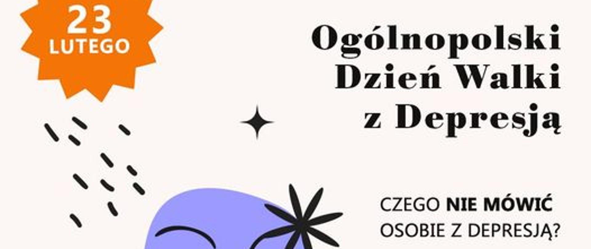 23 lutego Światowy Dzień Walki z Depresją
