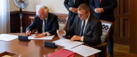 Podpisanie listu intencyjnego dot. współpracy w zakresie zwiększenia ochrony przeciwpowodziowej zlewni rzeki Mlecznej