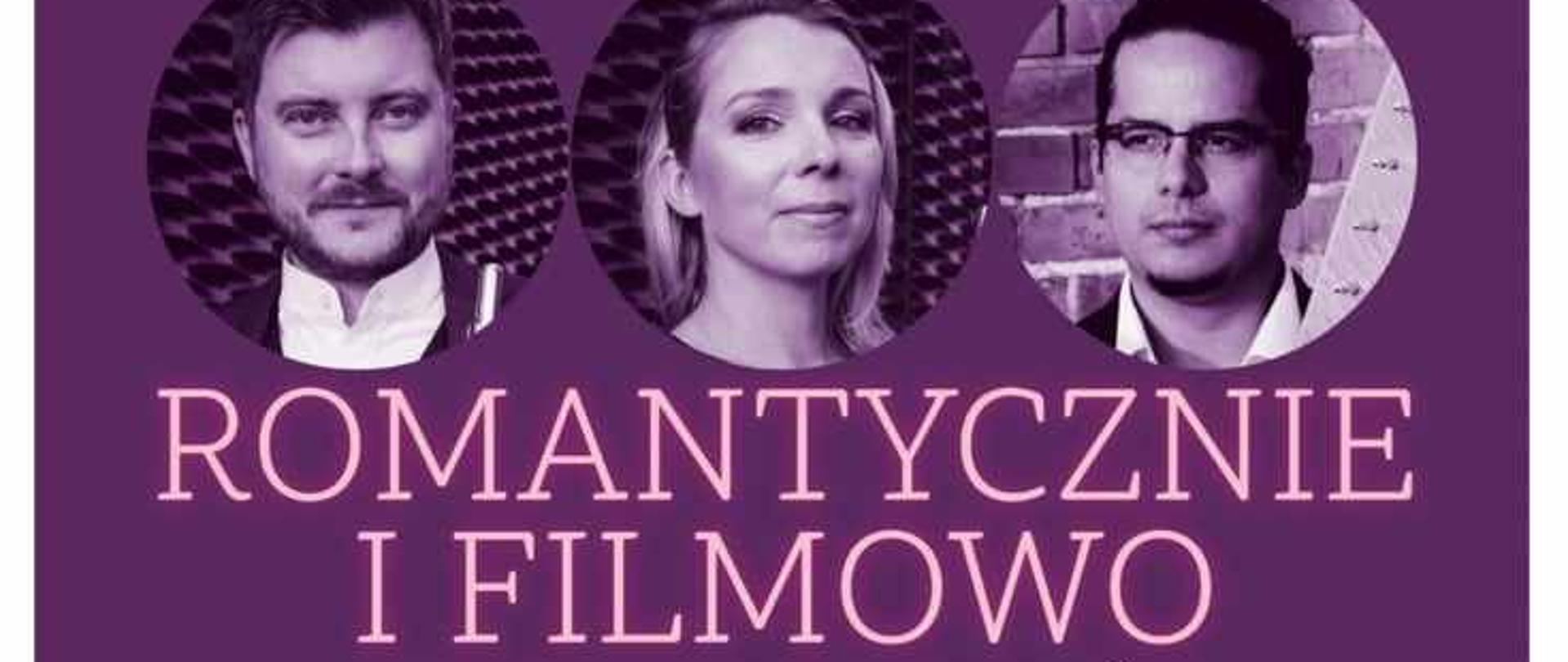 Plakat koncertu "Romantycznie i filmowo" w Radzyniu Podlaskim