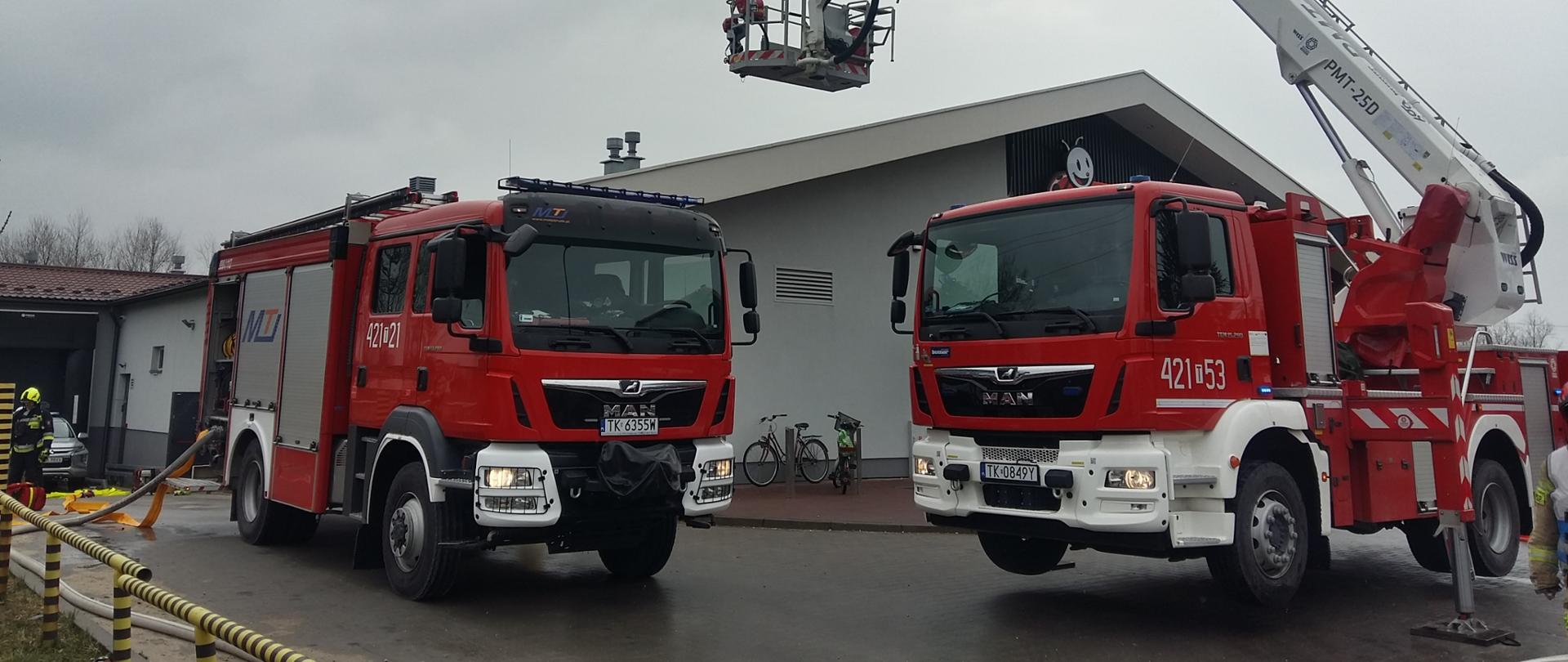 Ćwiczenia taktyczno-bojowe na obiekcie marketu Biedronka.