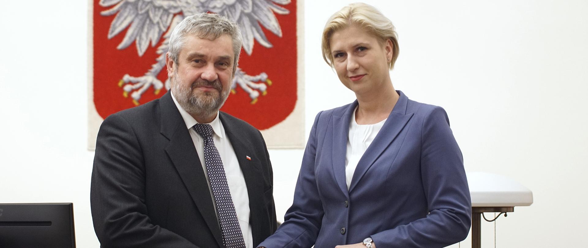Minister J.K. Ardanowski i nowa Prezes KRUS