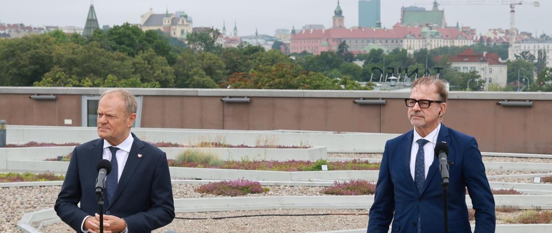 Prime Minister Donald Tusk with European Space Agency (ESA) Director General Josef Aschbacher