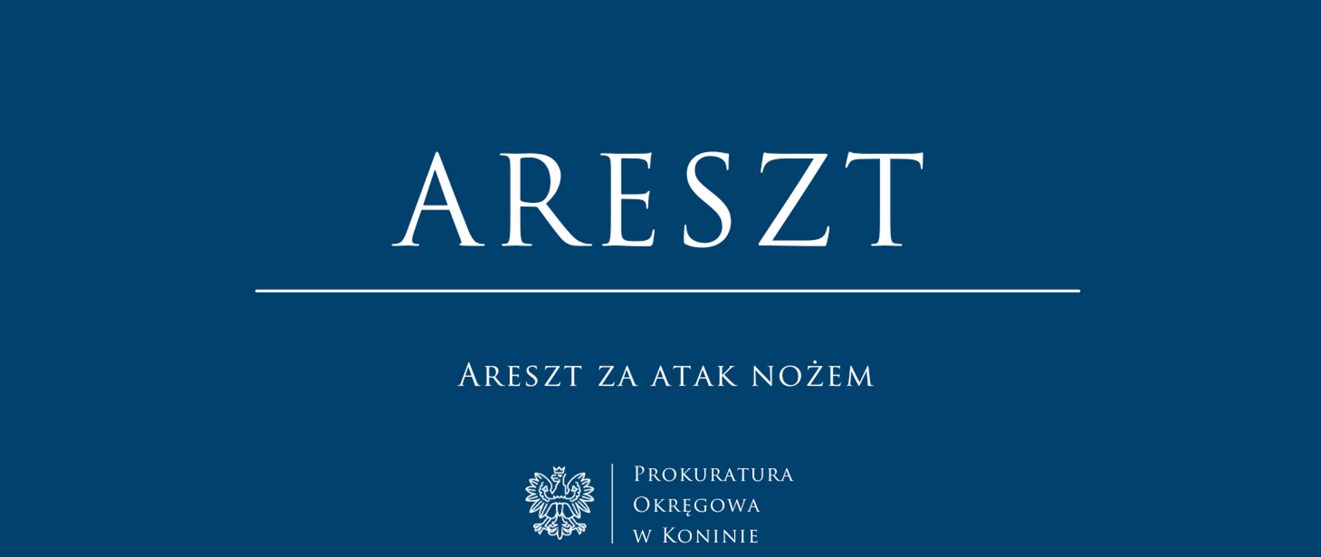 Areszt za atak nożem