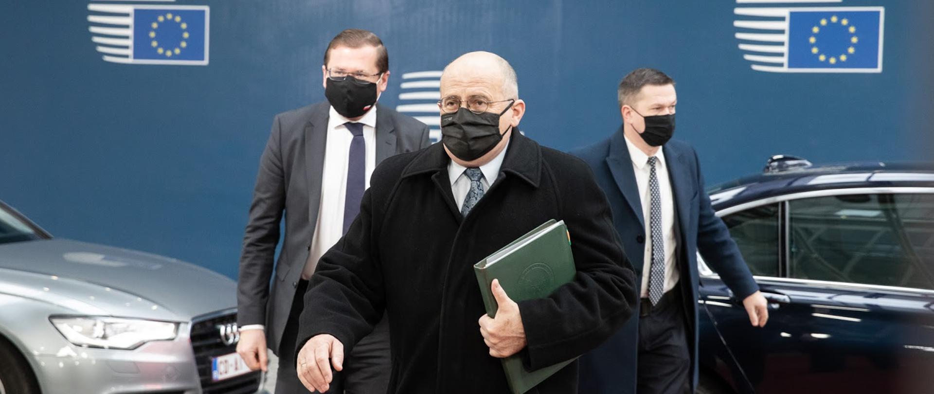 2021.03.22 Bruksela , Belgia . Minister Zbigniew Rau . FAC .Fot. Tymon Markowski / MSZ