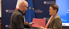 Minister Kultury Marta Cienkowska i Dyrektor Radosław Czajkowski