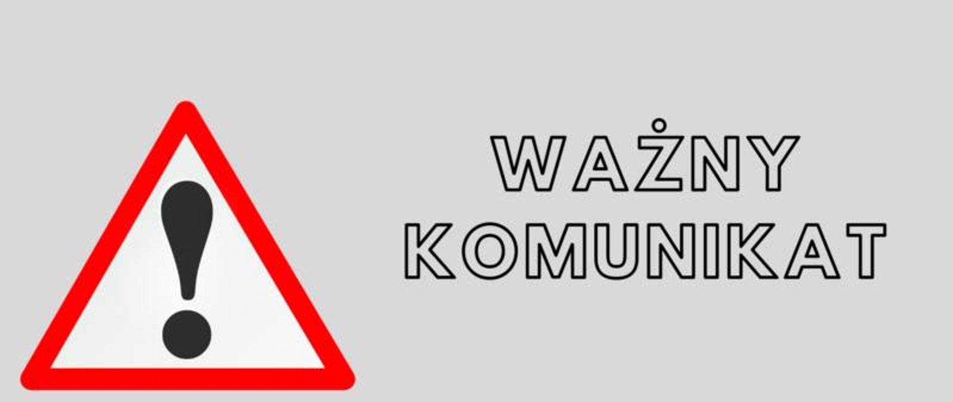 Ważny komunikat