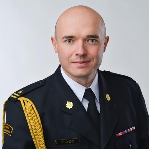 mł. bryg. Szymon Gwóźdź Zastępca Komendanta Powiatowego PSP w Będzinie