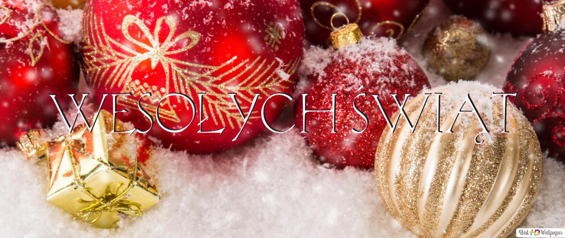 Tło świąteczne - bombki choinkowe