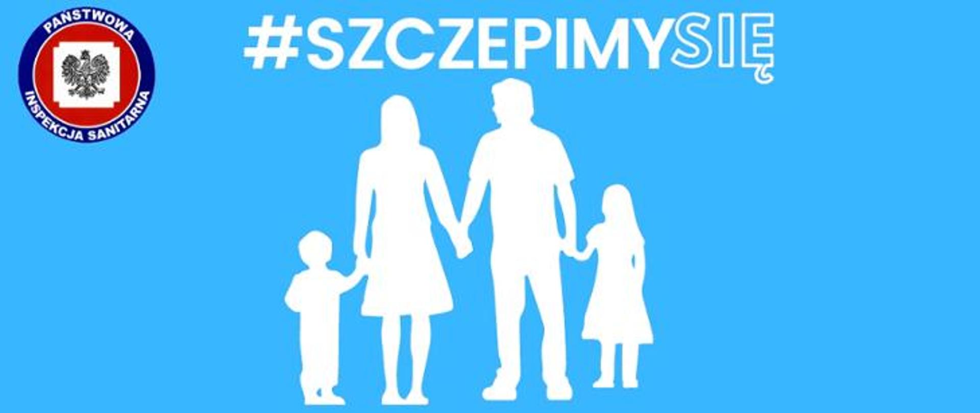 Grafika szczepimy się rodzina