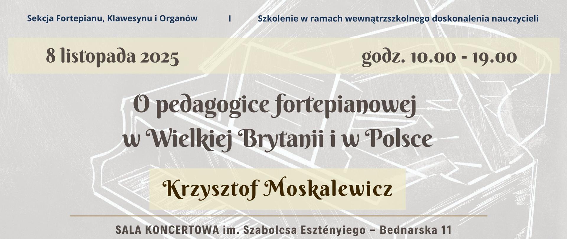 Baner - 8.11.2025 - warsztaty fortepianowe - Krzysztof Moskalewicz