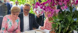 Andrzej Duda and Agata Kornhauser Duda - visit at the Singapore Orchid Garden