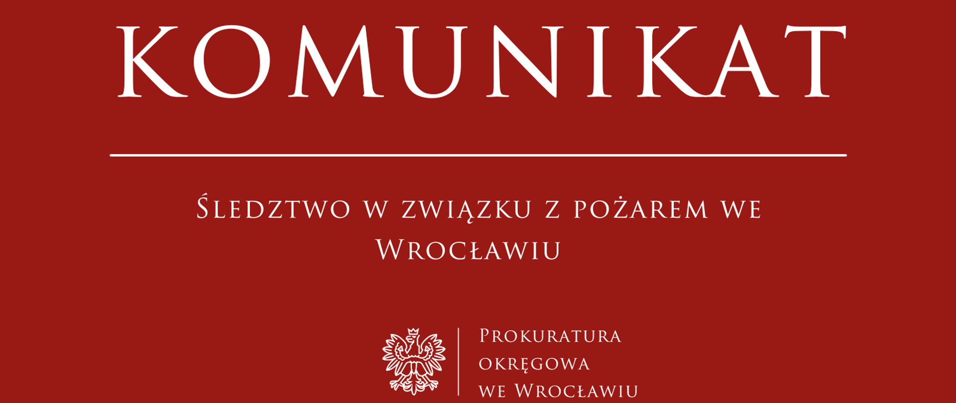 Wszczęcie śledztwa w związku ze śmiercią mężczyzny w pożarze we Wrocławiu. 