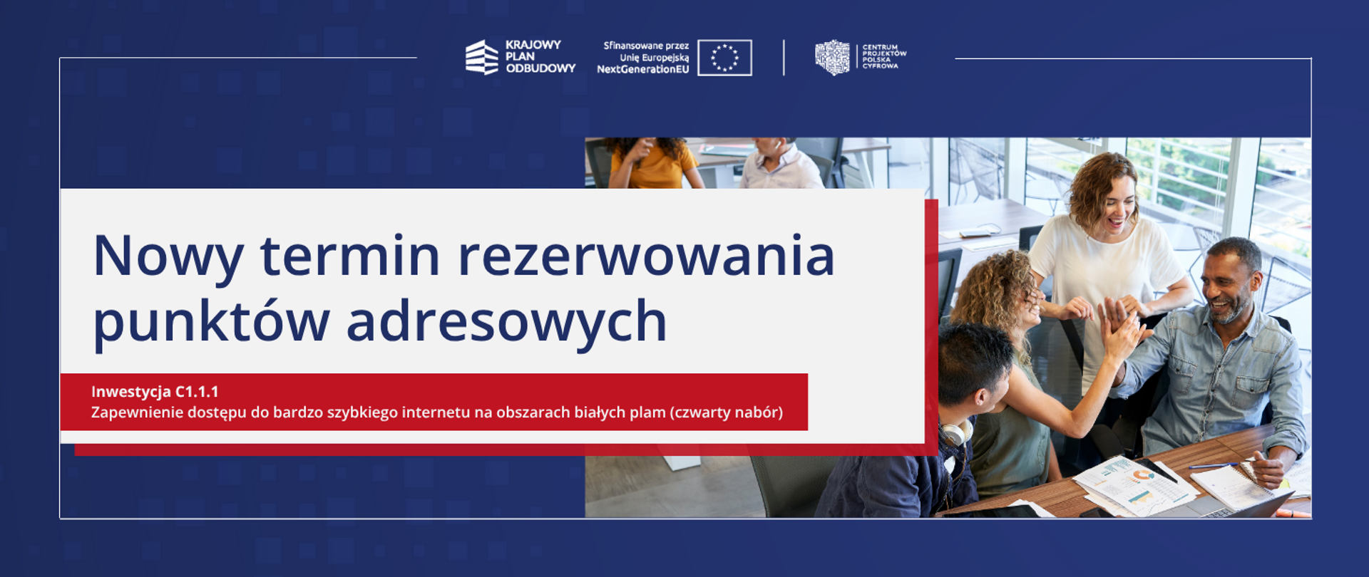 Nowy termin rezerwowania
punktów adresowych 