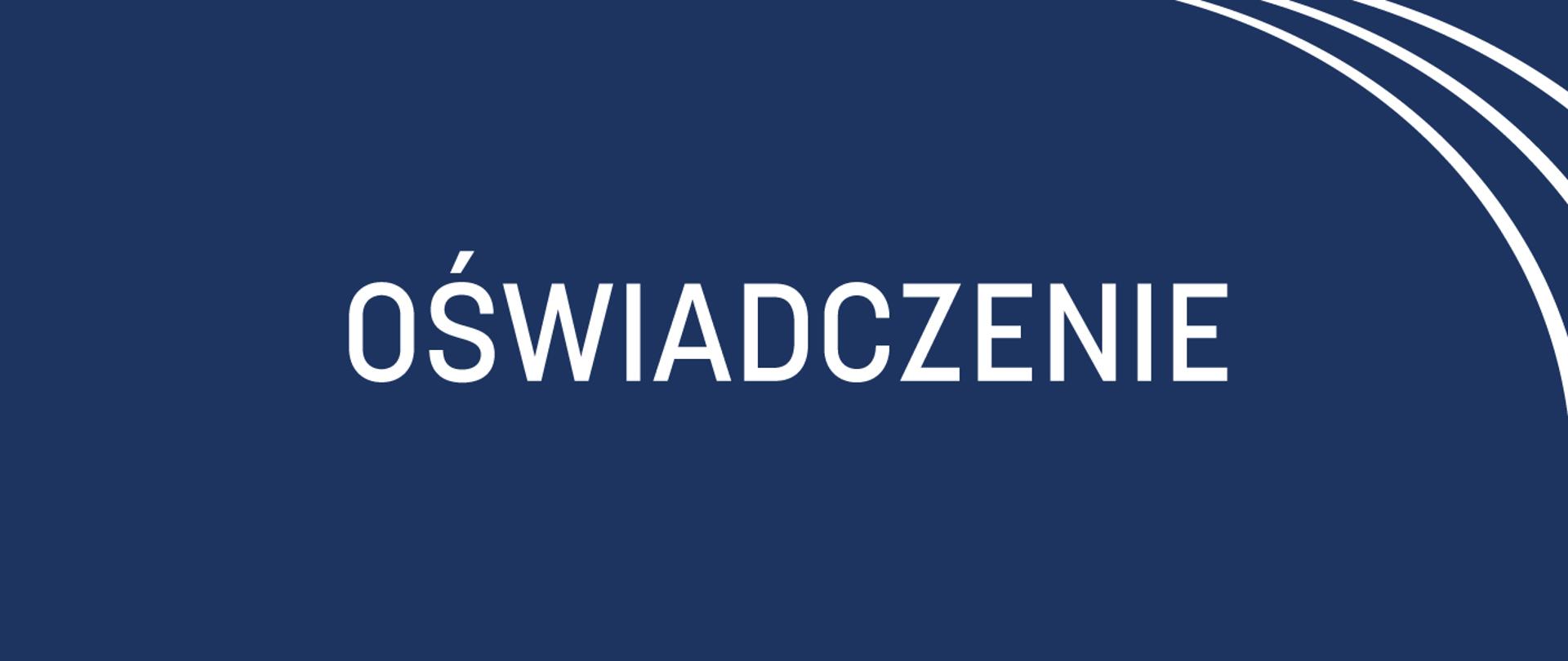 Oświadczenie