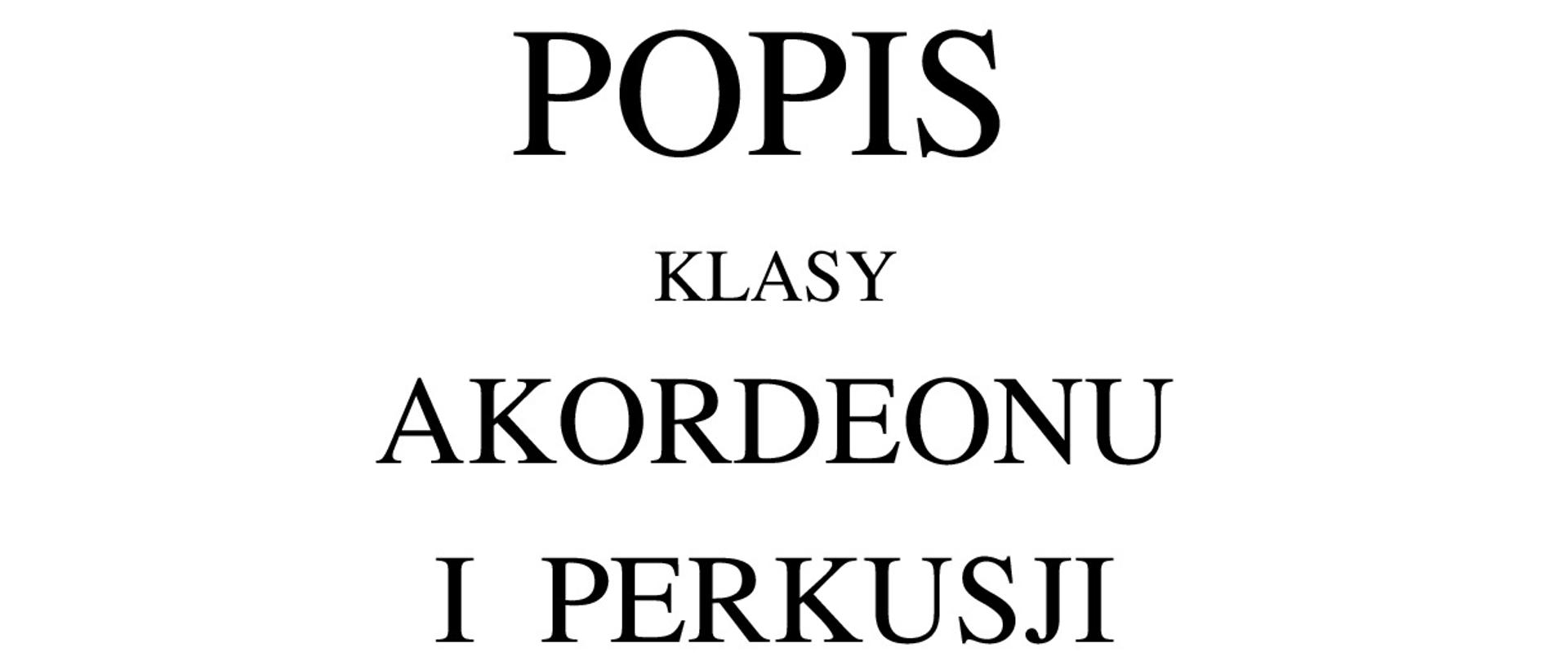 plakat wykonany na białym tle. W dolnej części plakatu widoczne 2 akordeony stojące na parapecie. Jeden akordeon jest koloru czarnego a drugi czerwonego.